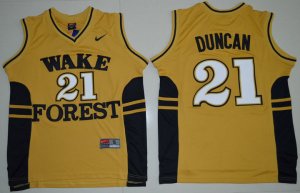 Maillot De Basket NCAA Wake Forest Demon Deacons Tim Duncan 21 College Basketball Or